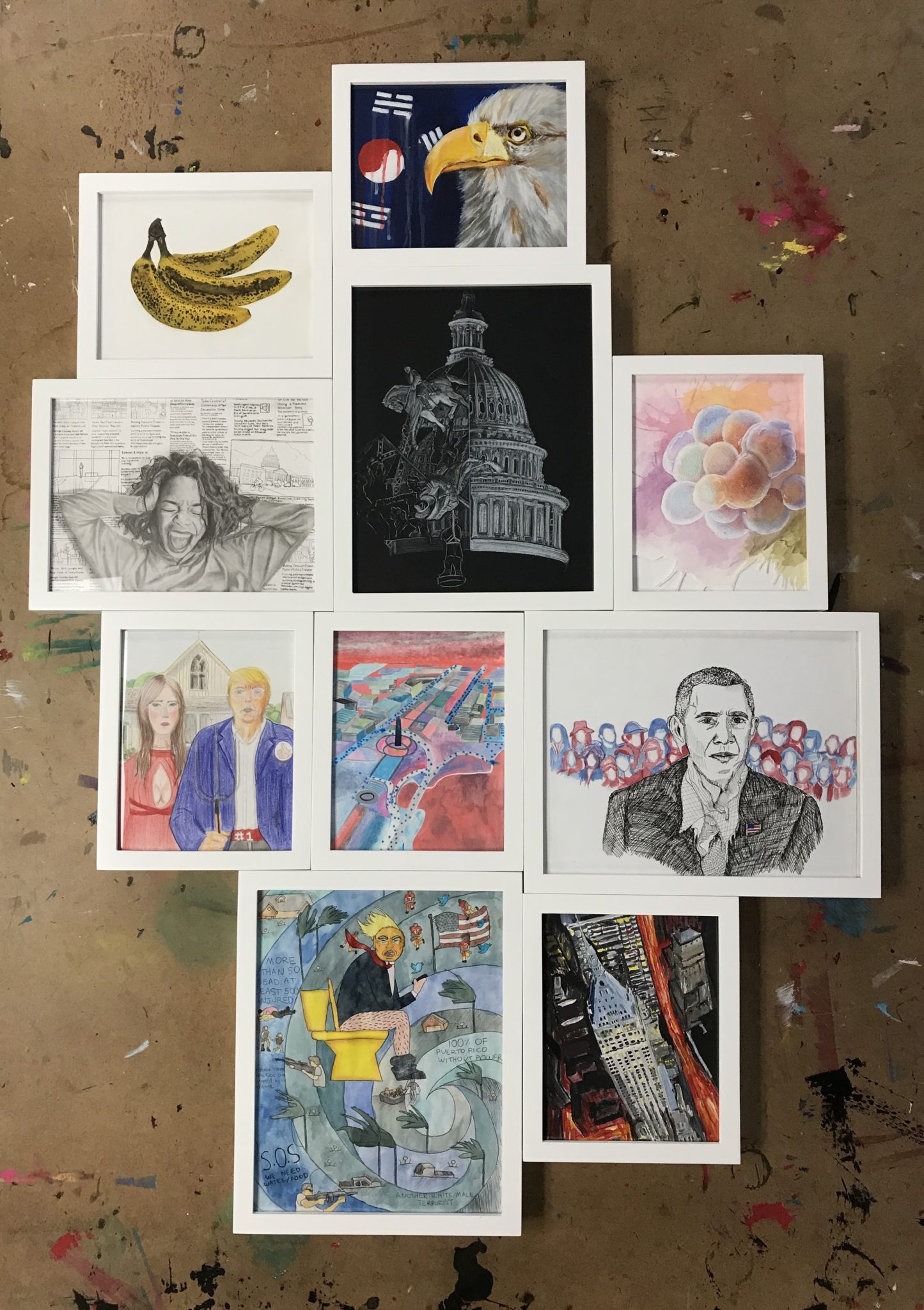Kasini House Artshop — Politics in Collage